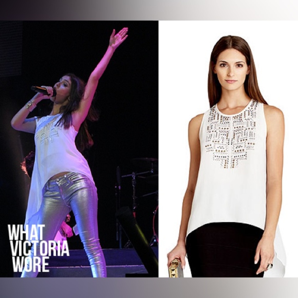 BCBCMaxAzria Sleeveless Top in Gardenia